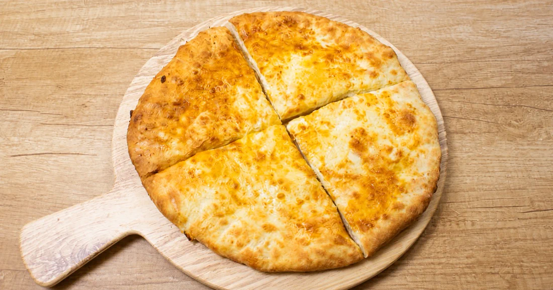 Imeruli khachapuri — round cheese-filled bread