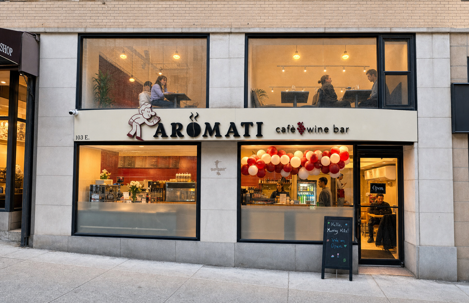 The Aromati storefront on East 34th Street